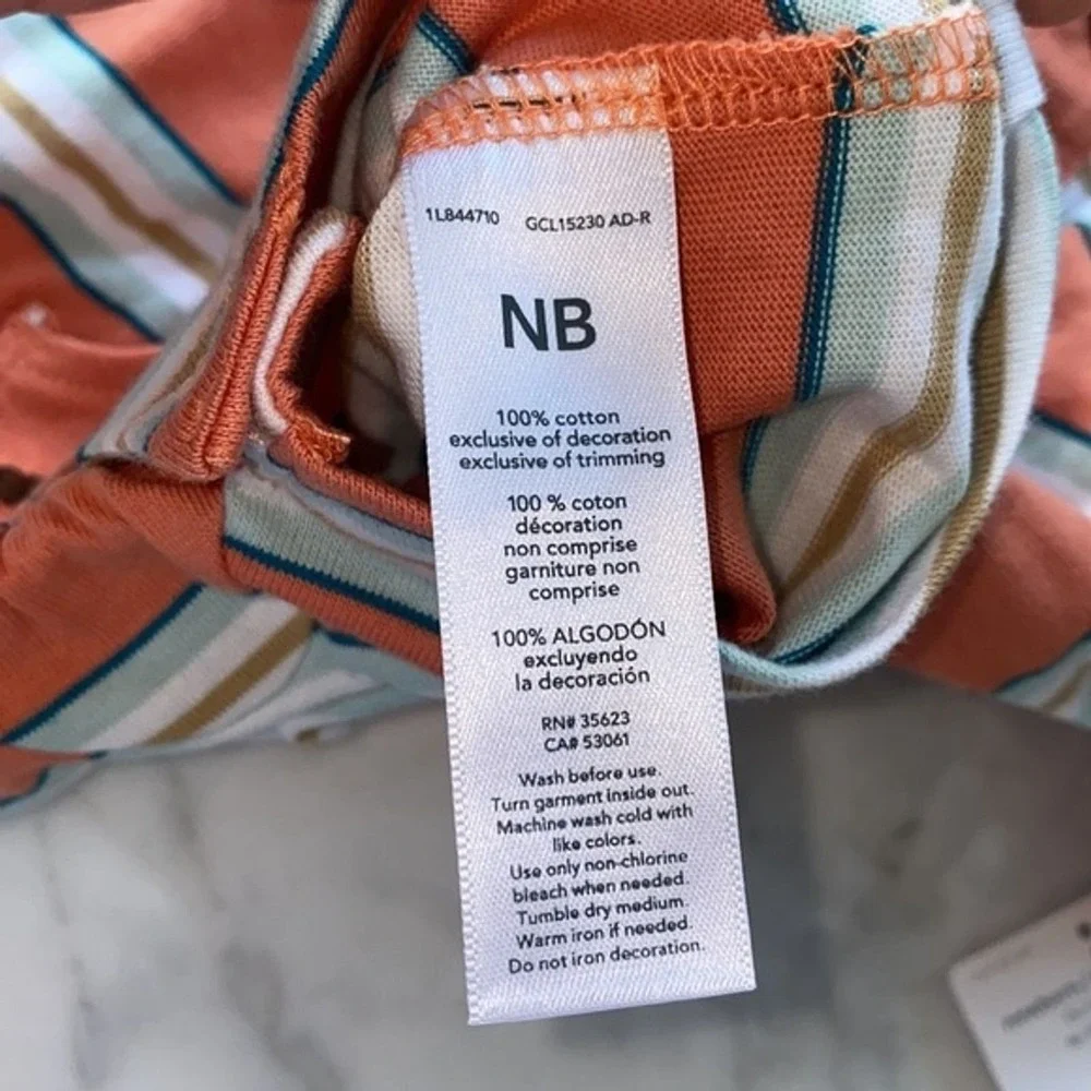 Just One You Carter's Baby Boy Newborn Orange Tiger Stripe Romper NB‎